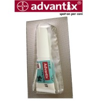 1 pipetta ADVANTIX SPOT-ON CANE CANI 4-10 KG ELIMINA ZECCHE PULCI PIDOCCHI 1 ml