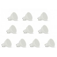 10x E-QUICKLY Lampada faretto LED GU10 10W = 70W 900Lm Luce FREDDA 6000K