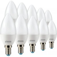 10x E-QUICKLY Lampadina Candela LED E14 10W =70W 900Lm Luce FREDDA 6000K lampade