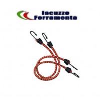 2 PZ. LEGABAGAGLI MM. 8 MT. 1 CORDA LEGA BAGAGLI ELASTICO 2 PEZZI 