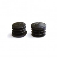 4 pz PUNTALE GOMMINO INTERNO PLASTICA TONDO D. 40 mm ALETTATO TAPPO ROTONDO