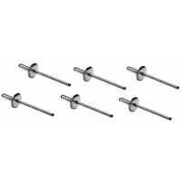 50 PZ. RIVETTI A STRAPPO RIVETTO ALLUMINIO testa larga 4,8x20 testa 14mm