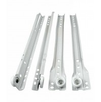 COPPIA GUIDE GUIDA PER CASSETTI SCORREVOLI CM. 50 BIANCO