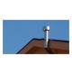 CURVA A GOMITO ACCIAIO CHIUSA 90° PER CANNA FUMARIA ACCIAIO INOX D° 80 CAMINI 