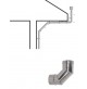 CURVA A GOMITO ACCIAIO CHIUSA 90° PER CANNA FUMARIA ACCIAIO INOX D° 80 CAMINI 