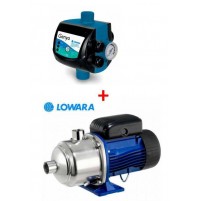 ELETTROPOMPA POMPA 3HM03 LOWARA HP 0,67 + presscontrol GENYO 8A/F22 2,2 BAR