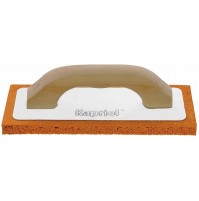 FRATTAZZO FRATTONE IN SPUGNA ARANCIO Kapriol MANICO LEGNO 14x21 cm GOMMASPUGNA