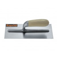 FRATTAZZO FRATTONE liscio ACCIAIO temprato MANICO LEGNO 12x28 KAPRIOL 23010