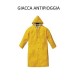 GIACCA ANTIPIOGGIA PIOGGIA PLUVIALE IMPERMEABILE PVC COLORE GIALLA TAGLIA XL