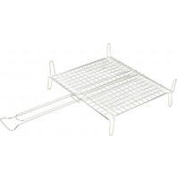 GRATICOLA GRIGLIA BOMBATA PER BARBECUE CON PIEDI 35x40cm