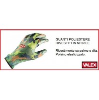 GUANTO GUANTI mimetici in NITRILE TG. 9 poliestere E PLASTICA PROTEZIONE LAVORO