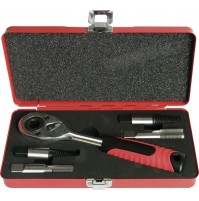 Kit estrattori e Maschio per Filettatura Tubo G 1/2 e 3/8 a cricco Reversibile