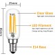 LAMPADA LAMPADINA TUBOLARE A LED PER CAPPA 4W E14  RISPARMIO ENERGETICO