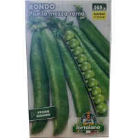 PISELLI RONDO PISELLO MEZZA RAMA GRANO RUGOSO BACCELLO 11/12cm L'ORTOLANO 500gr