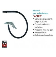 PISTOLA PER SABBIATURA INDUSTRIALE SABBIAGGIO SPRAY VERNICE ANI 209 A/209