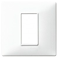 PLACCA 1 MODULO COLORE BIANCO ILLUMINAZIONE ELETTRICITA' VIMAR PLANA 14641.01