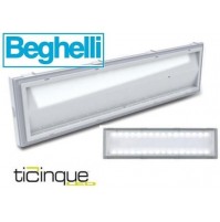 PLAFONIERA LAMPADA DI EMERGENZALED BEGHELLI 8584 TICINQUE 18W SE8P AUTONOMIA 8 