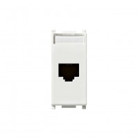 PRESA RJ45 CON CONNETTORE MODULARE NETSAFE CAT. 5E UTP BIANCO VIMAR 14338.8 