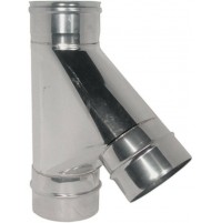 RACCORDO A T 135° V Y PER CANNA FUMARIA ACCIAIO INOX D° 140 CAMINI