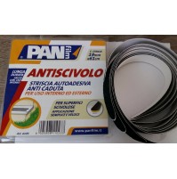 STRISCE NASTRO ADESIVO ANTISCIVOLO ANTISDRUCCIOLO 5 PZ - 19 mm x 61 cm NERO