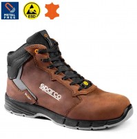 Scarpe Antinfortunistiche Da Lavoro SPARCO VIC ESD S3S In Pelle Marrone (46)