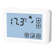 TERMOSTATO DIGITALE DA PARETE VELUS TOUCH SCREEN BIANCO ORBIS