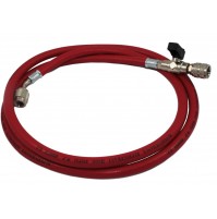 TUBO flessibile rosso R410 con rubinetto attacco 5/16