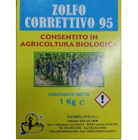 ZOLFO CORRETTIVO 95 GIALLO KG. 1 POLVERE SECCA PER AGRICOLTURA VERDURA